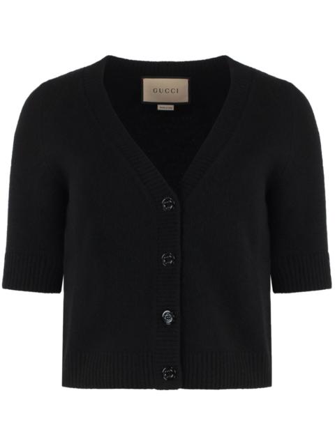 GUCCI short-sleeve cashmere cardigan