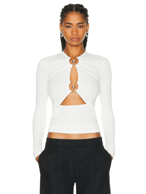 Orbit Ruched Long Sleeve Top
