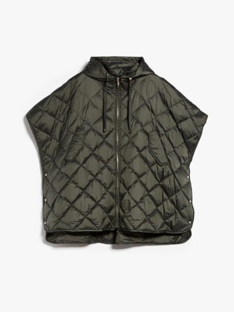 Max Mara TREMAN Cape with hood in water-repellent canvas