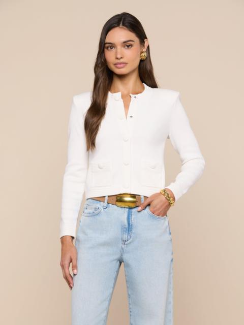 L'AGENCE Patsy Cropped Cardigan
