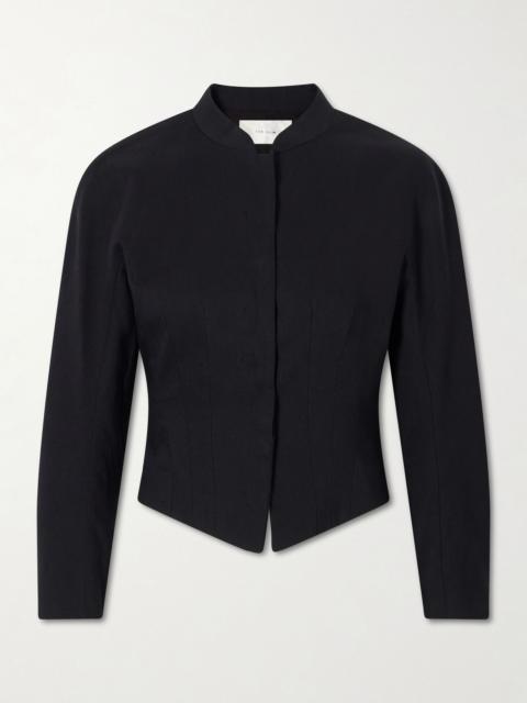The Row Bastien cotton jacket Black