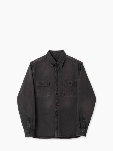Studio D'Artisan STUDIO D'ARTISAN D5745 LAYERED COLOR DENIM SHIRT KURO-BENI