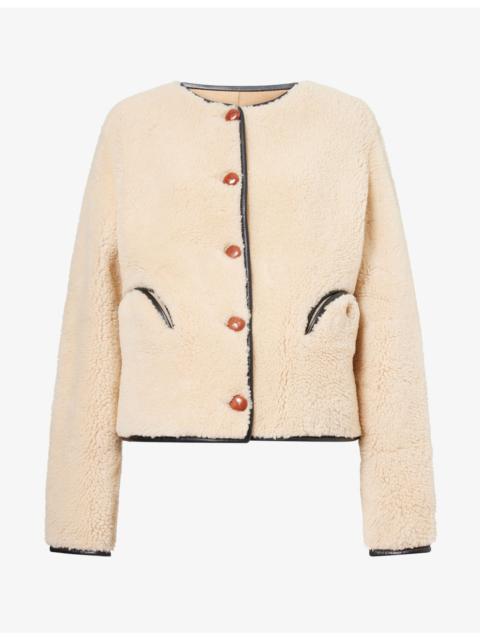 BLAZÉ MILANO Gliss Bolero Shearling Jacket