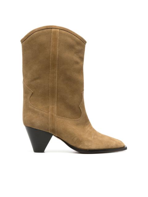 70mm suede western-boots