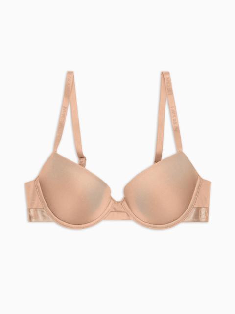 EMPORIO ARMANI ASV ICONIC RECYCLED-MICROFIBRE PUSH-UP BRA