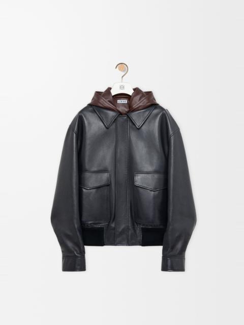 Loewe Hooded jacket in nappa lambskin