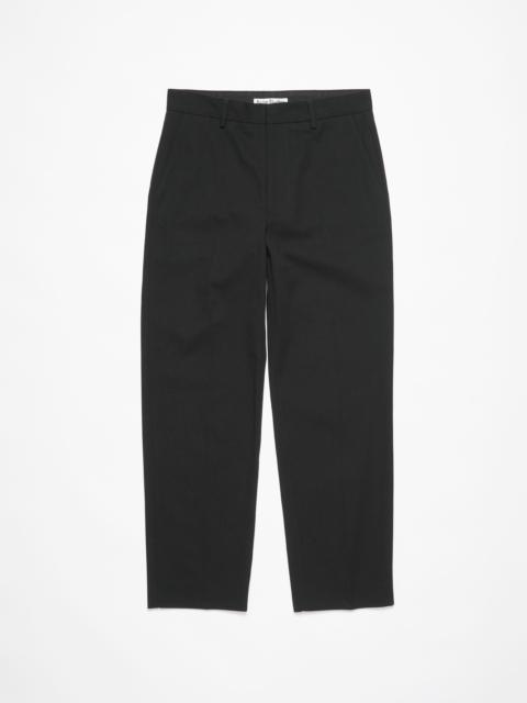 Acne Studios Twill cotton-blend trousers - Black