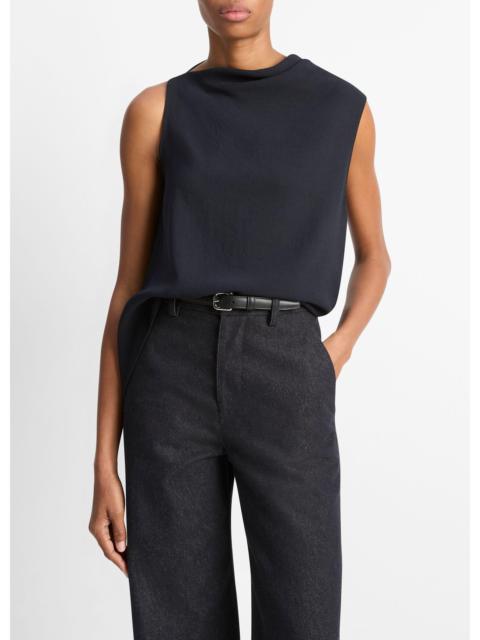 Vince Asymmetrical Draped A-Line Top