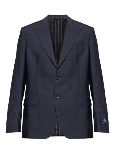 Etro single-breasted wool blazer