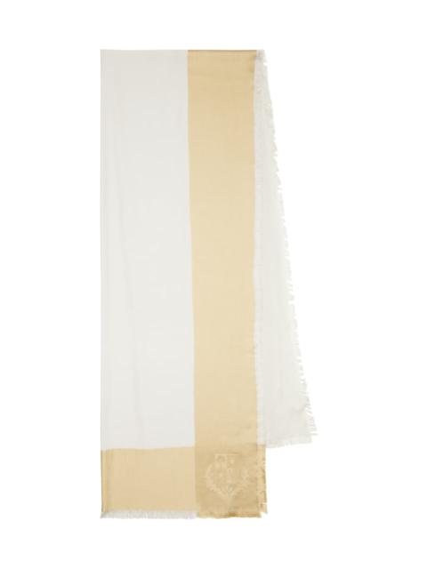 Loro Piana Cashmere and silk jacquard scarf