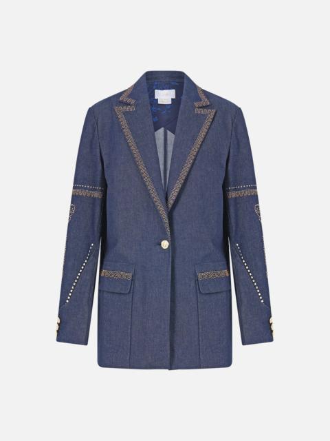 CAMILLA JACKET WITH SLEEVE CUT OUT DETAIL NOTES FROM THE BLUE ROOM