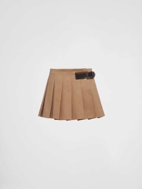 Gabardine miniskirt