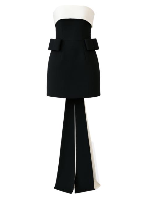 THE NEW ARRIVALS ILKYAZ OZEL Women's Lalani Dark Matter Sash-Detail Crêpe Minidress - Dark Matter