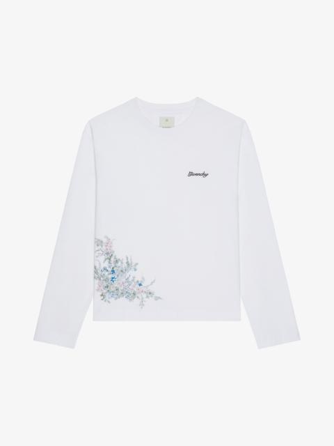 Givenchy BOXY FIT T-SHIRT IN COTTON GIVENCHY FLOWERS