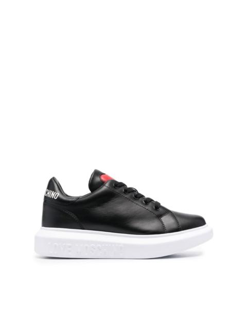 Moschino logo-print lace-up sneakers