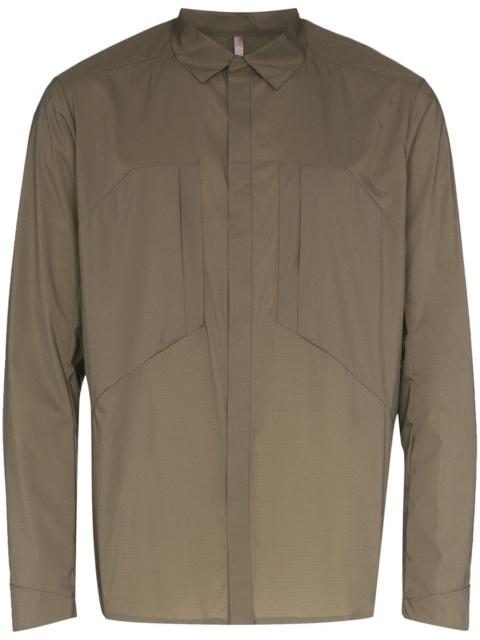 zipped shirt jacket