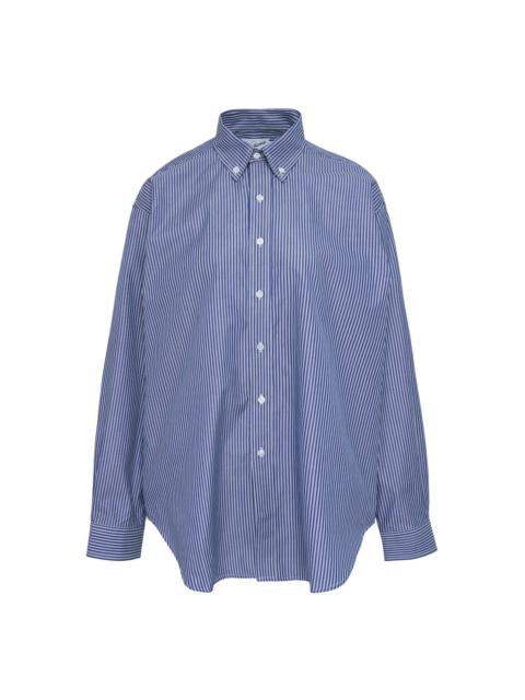 VAQUERA Women Striped Fly Away Collar Top