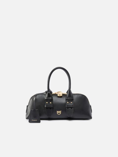 PINKO SMALL LEATHER ESCAPE BAG BAGUETTE