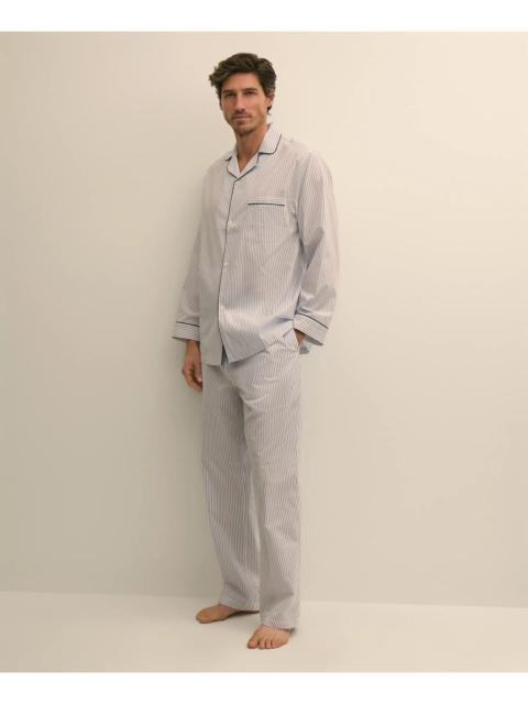Brooks Brothers Cotton Broadcloth Stripe Pajamas