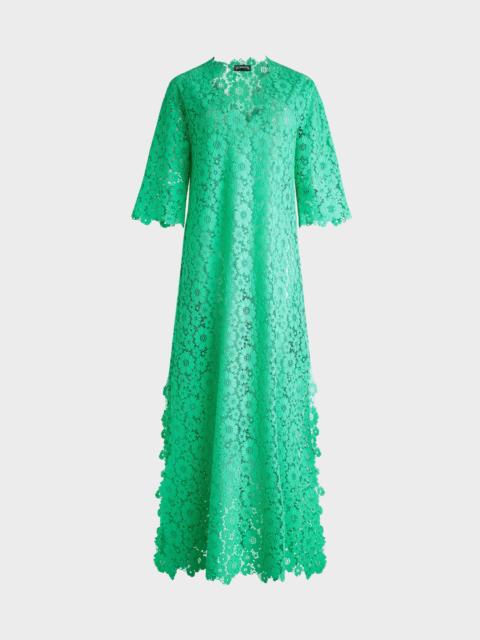 Vilebrequin Women Guipure Kaftan Flowers Lace