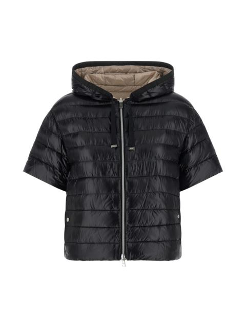 Herno Reversible short-sleeved down jacket