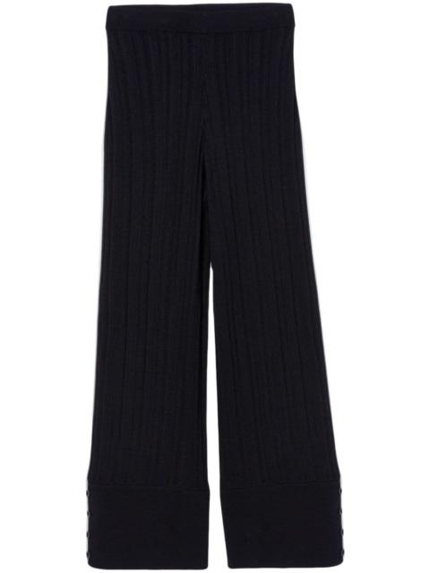 3.1 Phillip Lim piped-trim flared trousers