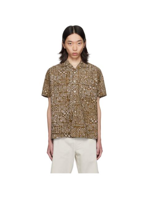 Brown Batik Print Shirt