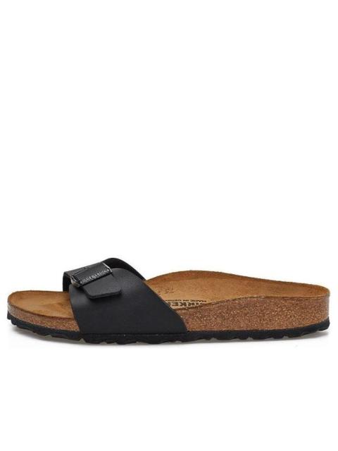 BIRKENSTOCK Birkenstock Madrid Birko-Flor Narrow Fit Sandals 'Black' 40793