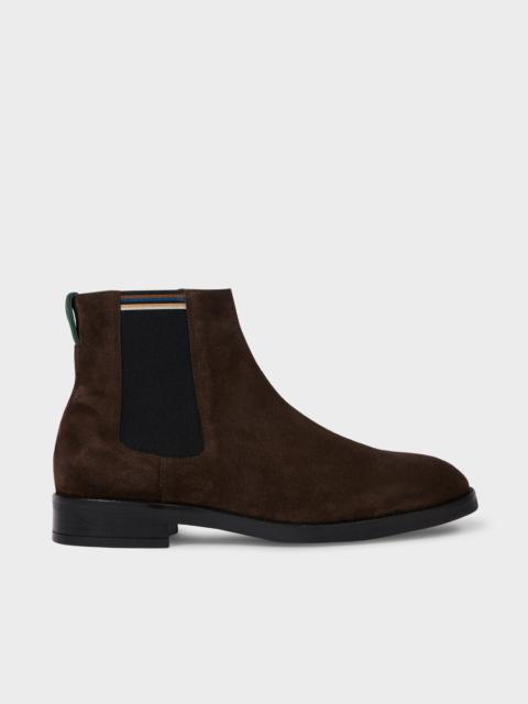 Paul Smith Dark Brown Suede 'Lansing' Boots