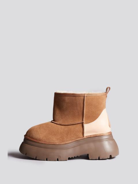 R13 CHUNKY SHEARLING BOOT - LIGHT BROWN - R13