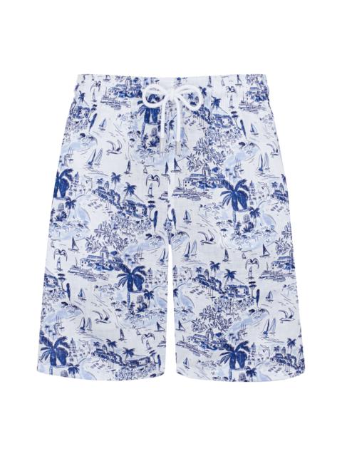 Vilebrequin Men Linen Bermuda Shorts Riviera