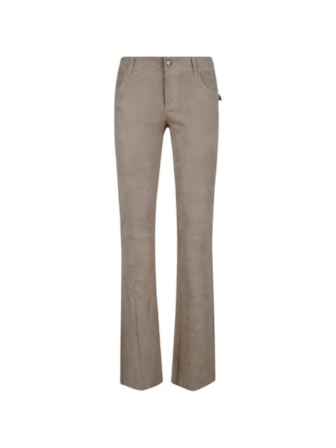 STOULS suede flared trousers