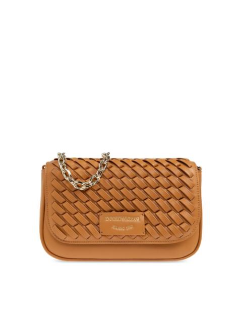 EMPORIO ARMANI Leather wallet on chain
