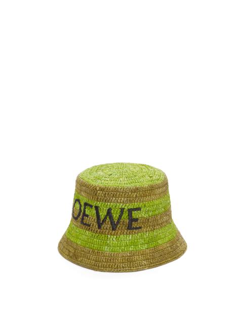 Loewe Bucket hat in raffia