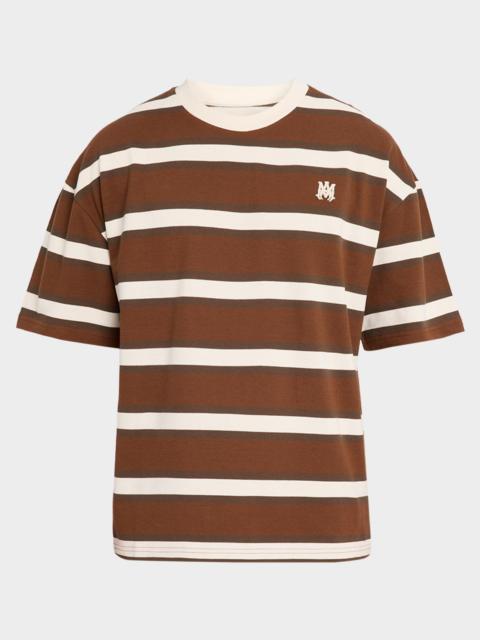AMIRI Men's Striped Oversized Polo Shirt