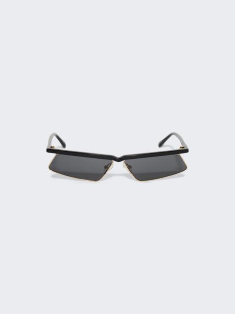 THE ATTICO Aria Sunglasses Yellow Gold And Black