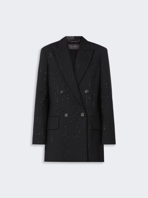 APPIA Wool and sequin double-breasted blazer