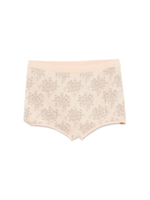 FENDI Bouquet-jacquard shorts
