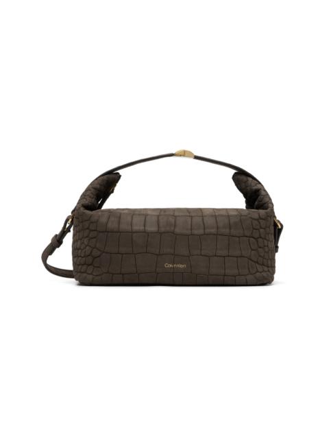 Calvin Klein Collection Brown Andy Soft Zipped Small Pouch