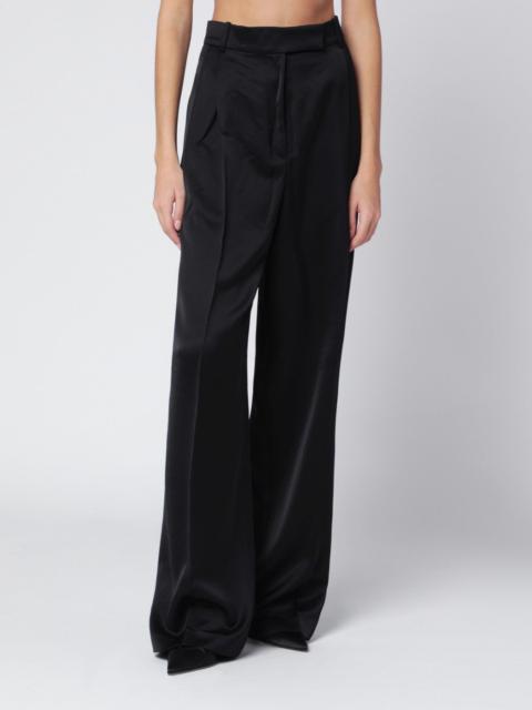 RÓHE Black satin trousers