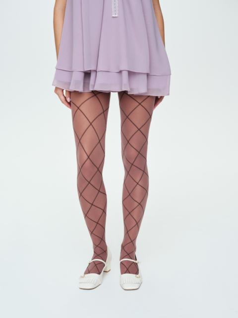 For Love & Lemons Argyle Tights