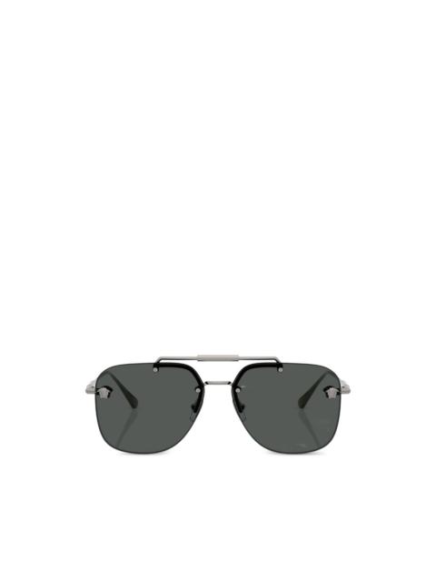 VERSACE browline medallion sunglasses