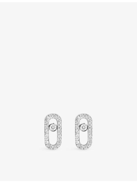 MESSIKA Move Uno 18ct Gold And 0.16ct Diamond Stud Earrings