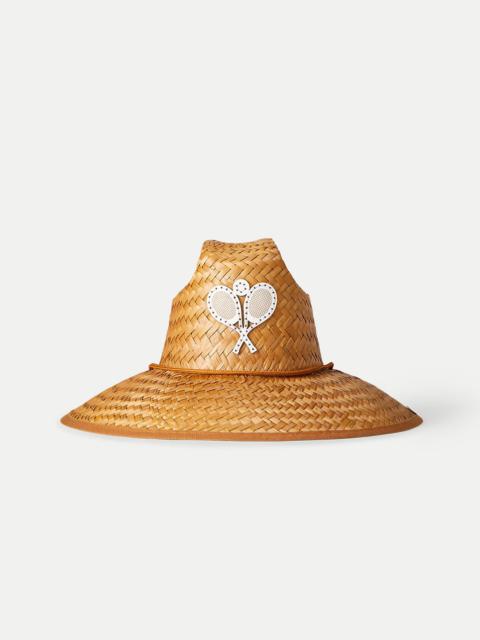 VERONICA BEARD RACQUET STRAW HAT