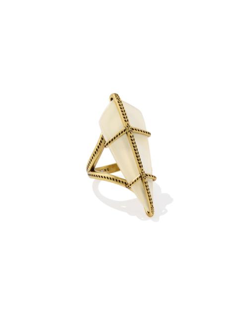 KENDRA SCOTT Trinity Vintage Gold Cocktail Ring