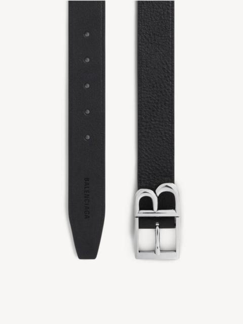 BALENCIAGA Men's Classic B Belt in Black
