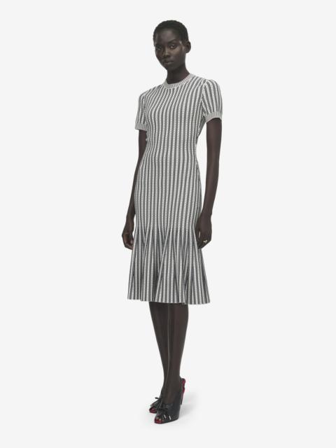 Alexander McQueen Striped Knit Dress