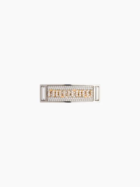 Miu Miu Miu Pavé crystal-studded hair clip