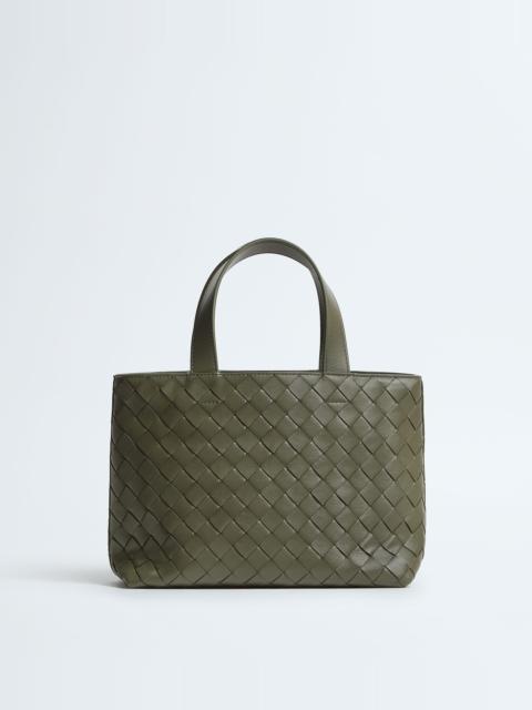 Bottega Veneta Mini Intrecciato Zipped Tote