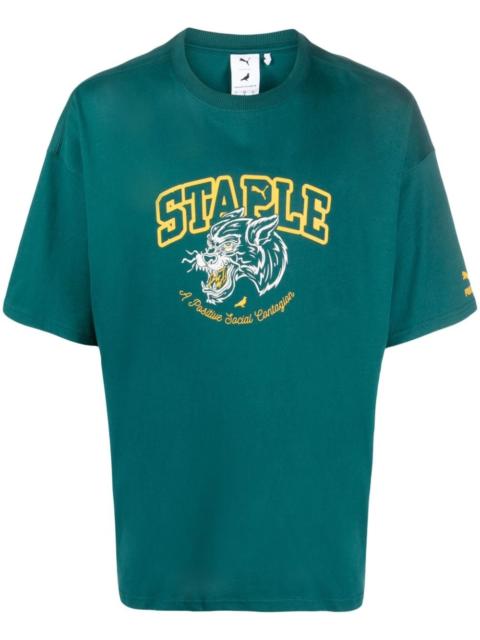 x Staple graphic-print cotton T-shirt